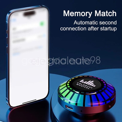 Altoparlante Bluetooth Wireless Conduzione Ossea Luce RGB 3D Subwoofer Suono Stereo - Foto 17 di 23