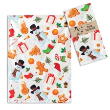 Snowmen Gingerbread All Things Holiday Christmas Kitchen Tea Towel by CTW Home 