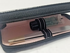 NEW Mary Kay Black Case Eyebrow Tweeze  Soothe Soothing Gel Premium Tweezer set