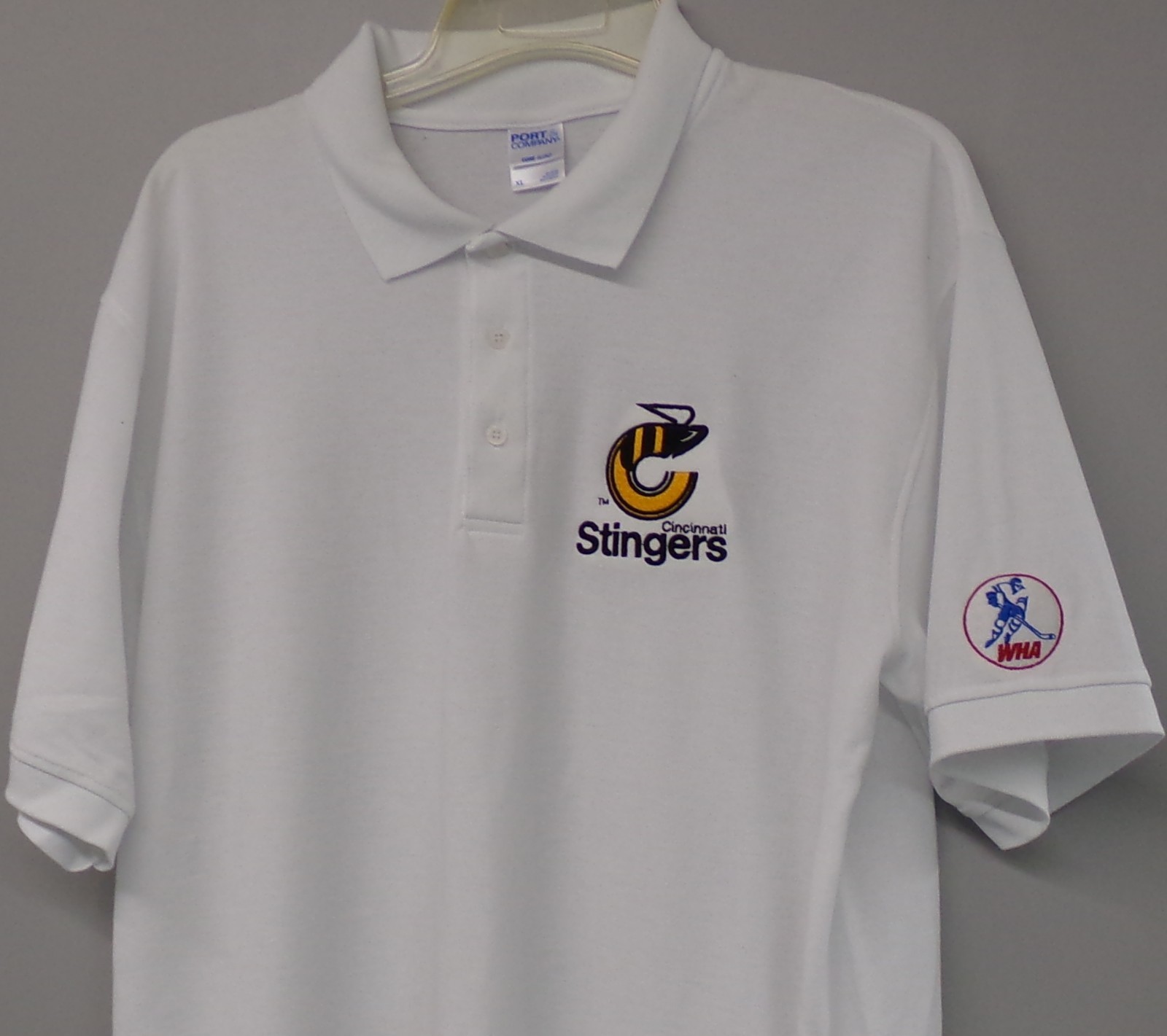 WHA Hockey Cincinnati Stingers Embroidered Mens Polo Shirt XS-6XL, LT-4XLT New