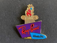 Vintage RAY BAN Atlanta 1996 Olympics - Torch Souvenir USA Pin Lapel Tie Tack