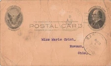 Postal Card Rawson Ohio Mount Cory 1907 Doanes Cancel K98