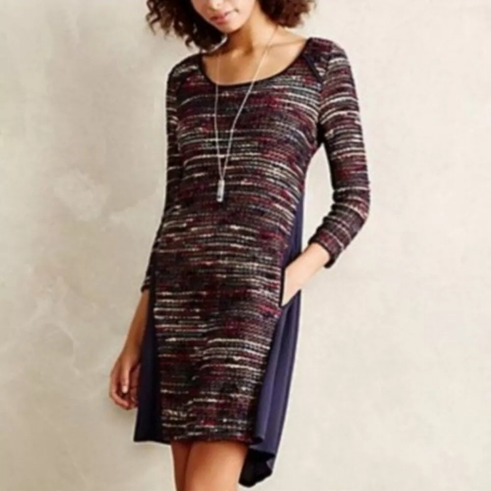 Rainbow boucle hotsell shift dress