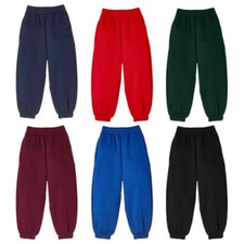 CHILDREN BOYS GIRLS SPORTS JOGGING PANTS FLEECE JOGGERS KIDS BOTTOM AGE 2-10 YRS