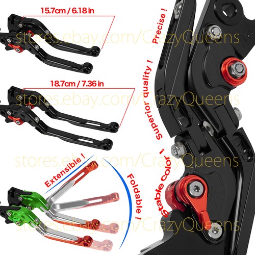 For Yamaha YZF R3/YZF R25 2014-2020 2019 Folding Extending Clutch Brake Levers - Foto 7 di 7