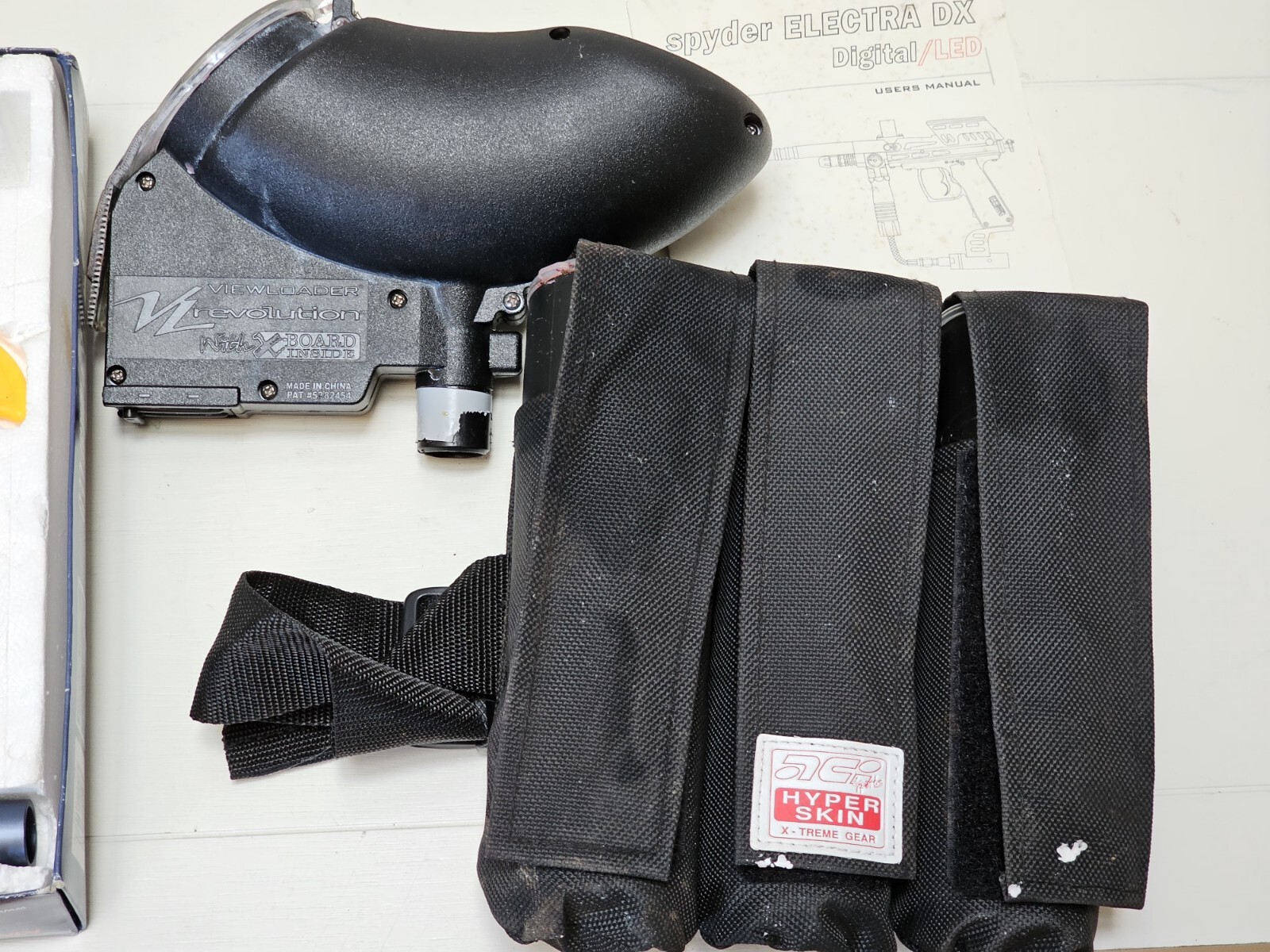 New Spyder Electra DX Digital LED Paintball Marker Blue ETrigger