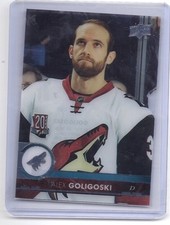 17-18 2017-18 UPPER DECK ALEX GOLIGOSKI CLEAR CUT BASE PARALLEL 7 ARIZONA COYOTE
