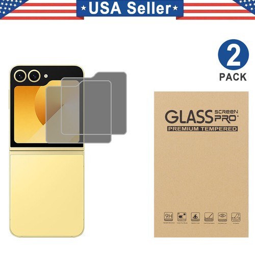 2PCS Privacy Tempered Glass Screen Protector for Samsung Galaxy Z Flip6 - 第 1/1 張圖片
