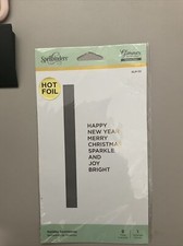 SPELLBINDERS GLIMMER HOT FOIL PLATE HOLIDAY SENTIMENTS