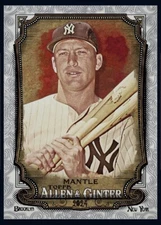 2024 TOPPS Allen & Ginter Silver Filigree-MICKEY MANTLE (Topps Bunt Digital card
