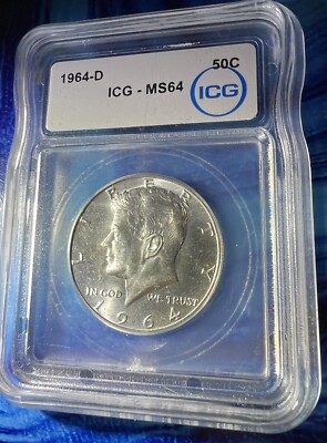 アメリカ 1964-D ケネディ Half Dollar 銀貨 NGC 1964-D Doubled Die Obverse Kennedy Half Dollar FS-101 ICG MS-64 | eBay