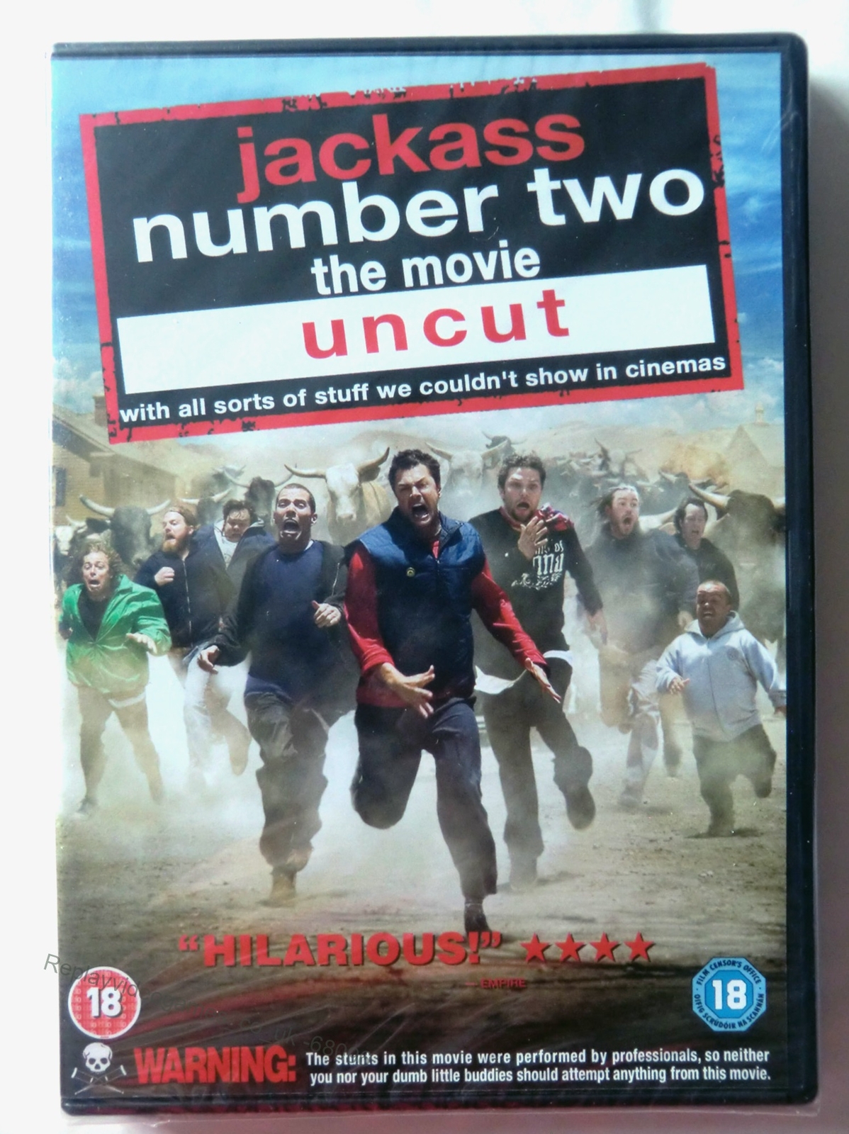 68096 DVD - Jackass Number Two The Movie Uncut [NEW / SEALED]  2006  PHE 9136