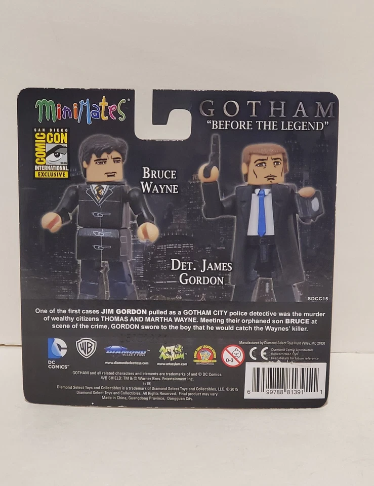 Diamond Select Minimates Gotham SDCC 2015 "Before The Legend" Bruce Wayne Como Nuevo Foto 2 de 4