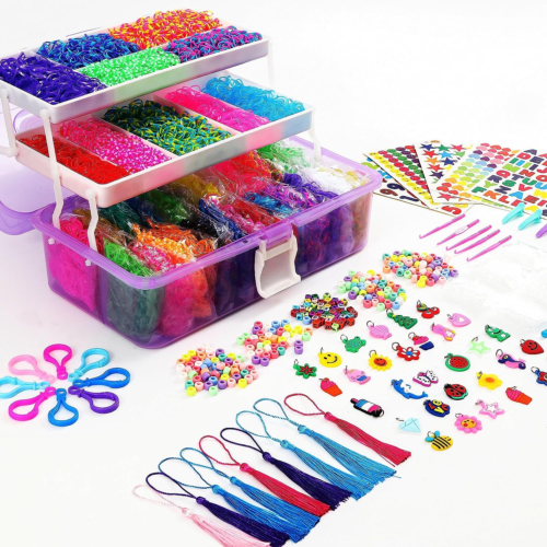 15000+ Rubber Loom Bands, Mega Rubber Bands Bracelet Kit,Loom Bracelet Making