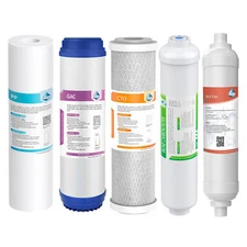 5/6 Stage Reverse Osmosis System Cartridge Replacement Alkaline Water Filter Set