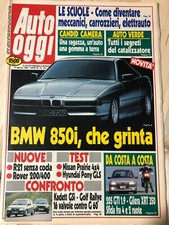 Rivista Auto Oggi 1989 Nr. 140 Bmw 850i Renault 21 Rover 200/400 Nissan Praire