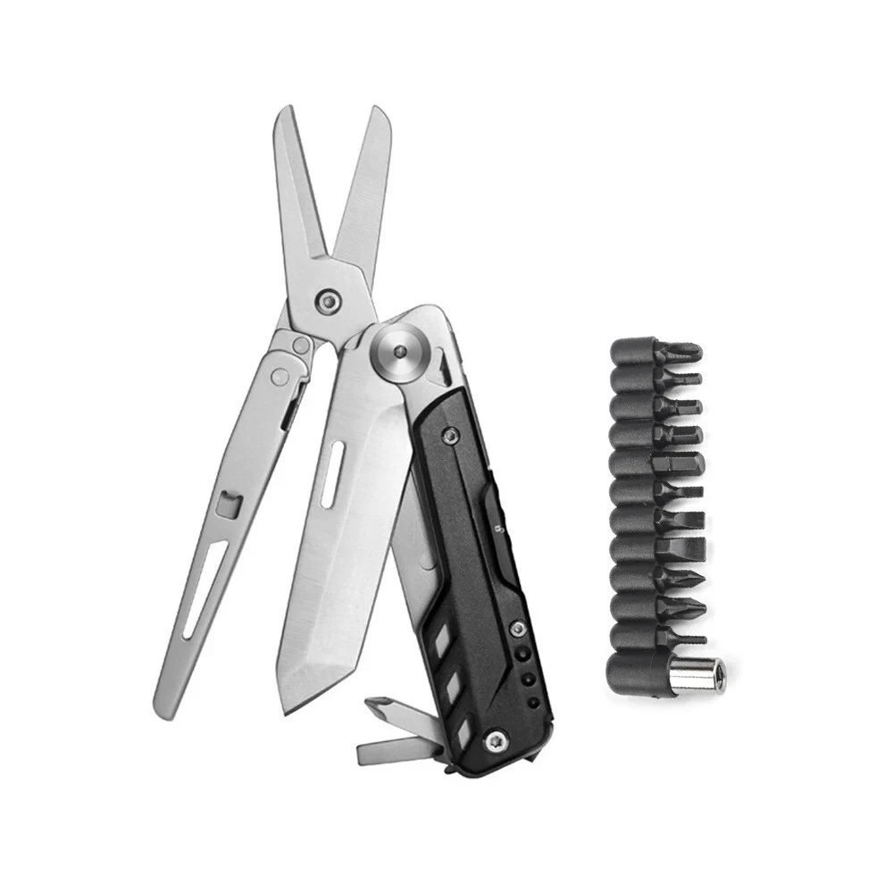 Multi-tool Folding Knife Screw Driver Scissor Hunting Survival Camp 440A Steel S