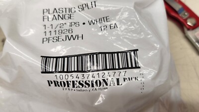 2(LOT) PROFLO PFSEJWH 1 1/2''  IPS Escutcheon Plate 12 PACK