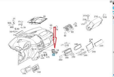 Original Mercedes-Benz Temperatursensor Innenraum Temperatorfühler Innenluft