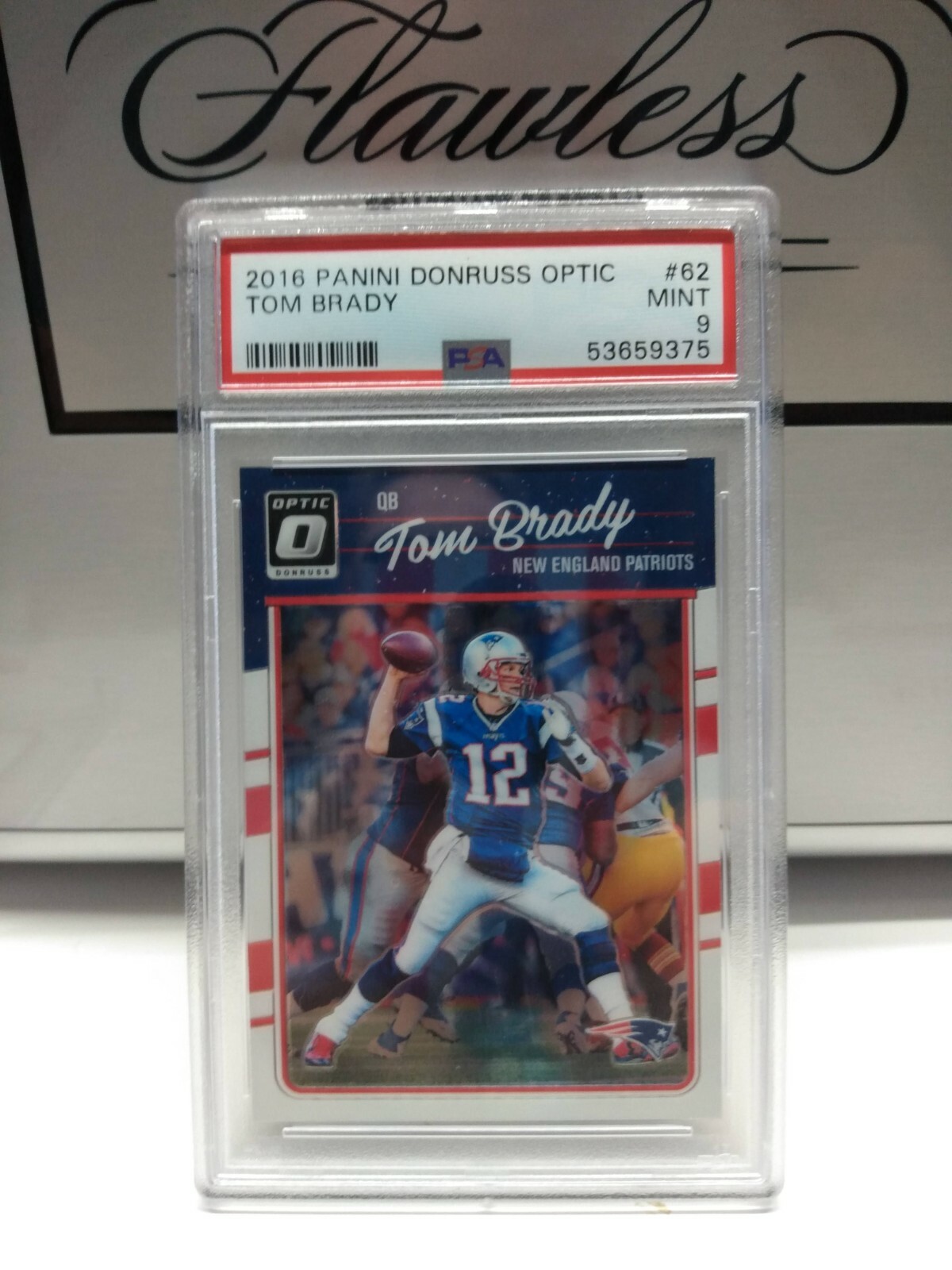 2016 Panini Donruss Optic Tom Brady #62 PSA Graded 9 Mint