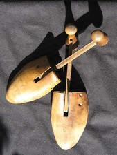 Vintage Set of Two All Wood Shoe Trees/Lasts/Stretchers/ No Metal Used