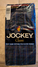 Vtg Sealed 2000 Jockey Tapered Multi Colored Plaid Boxers Size 38 NOS