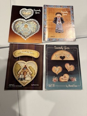  Sincerely Yours  folk art tole painting booklets by March Fries Lot Of 4