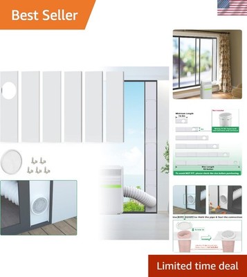 Portable Air Conditioner Sliding Door Vent Kit for 5 inch Exhaust Hose Up to ...
