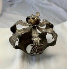 Antique Spanish Colonial Silver Santo Crown Rare Bird Orb 18th-19th Century — photo 6