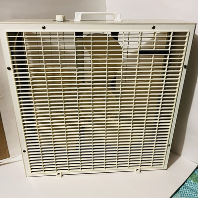 #ad Vintage Dayton 22quot; Box Fan Yellow 5 Blade 3 Speed CLEAN Works Plastic 1960s $94.99