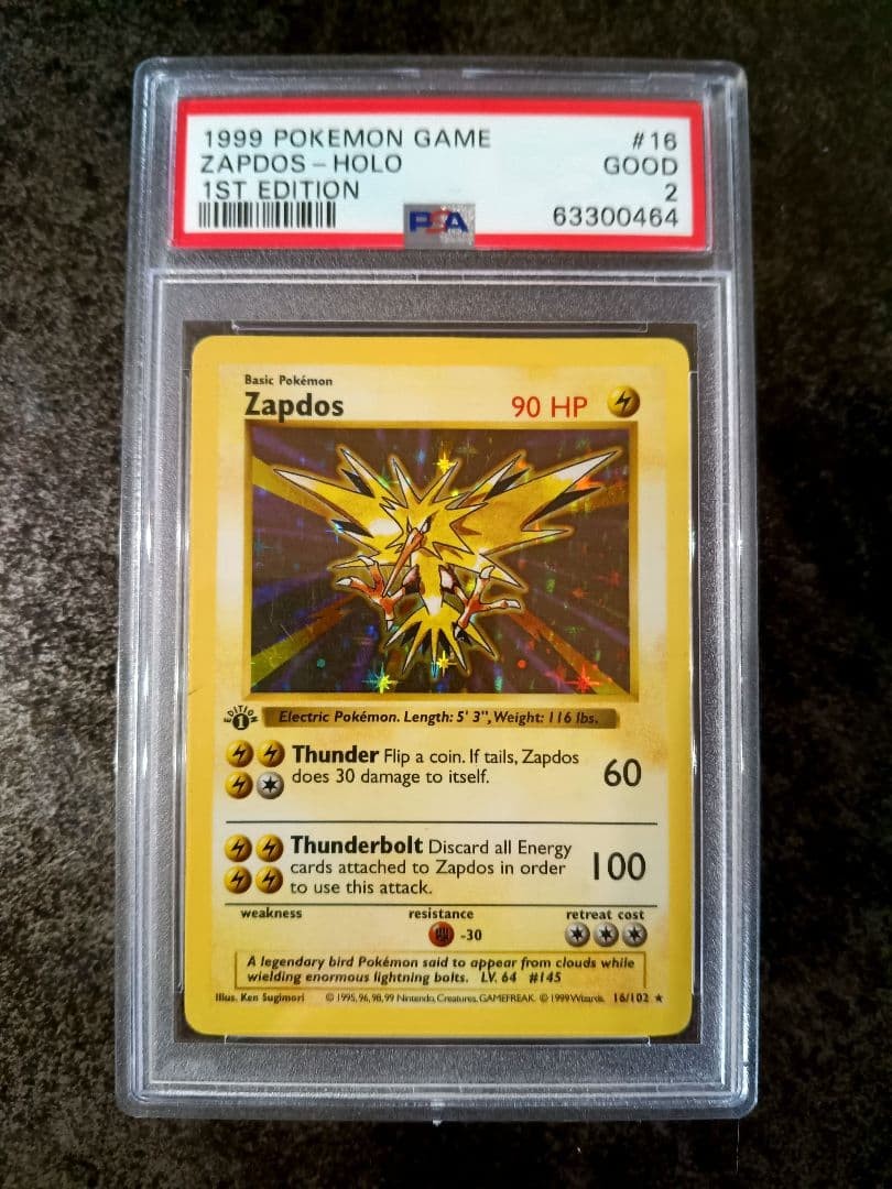 Zapdos 16/102 Base Set (Shadowless) Holo for sale online | eBay