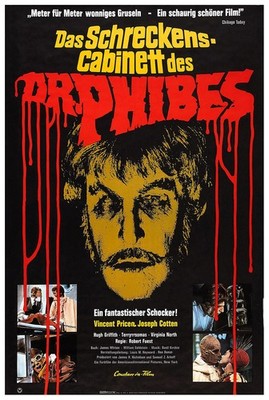 The Abominable Dr. Phibes 1971 - Germany - v1 - Classic Movie Poster ebay