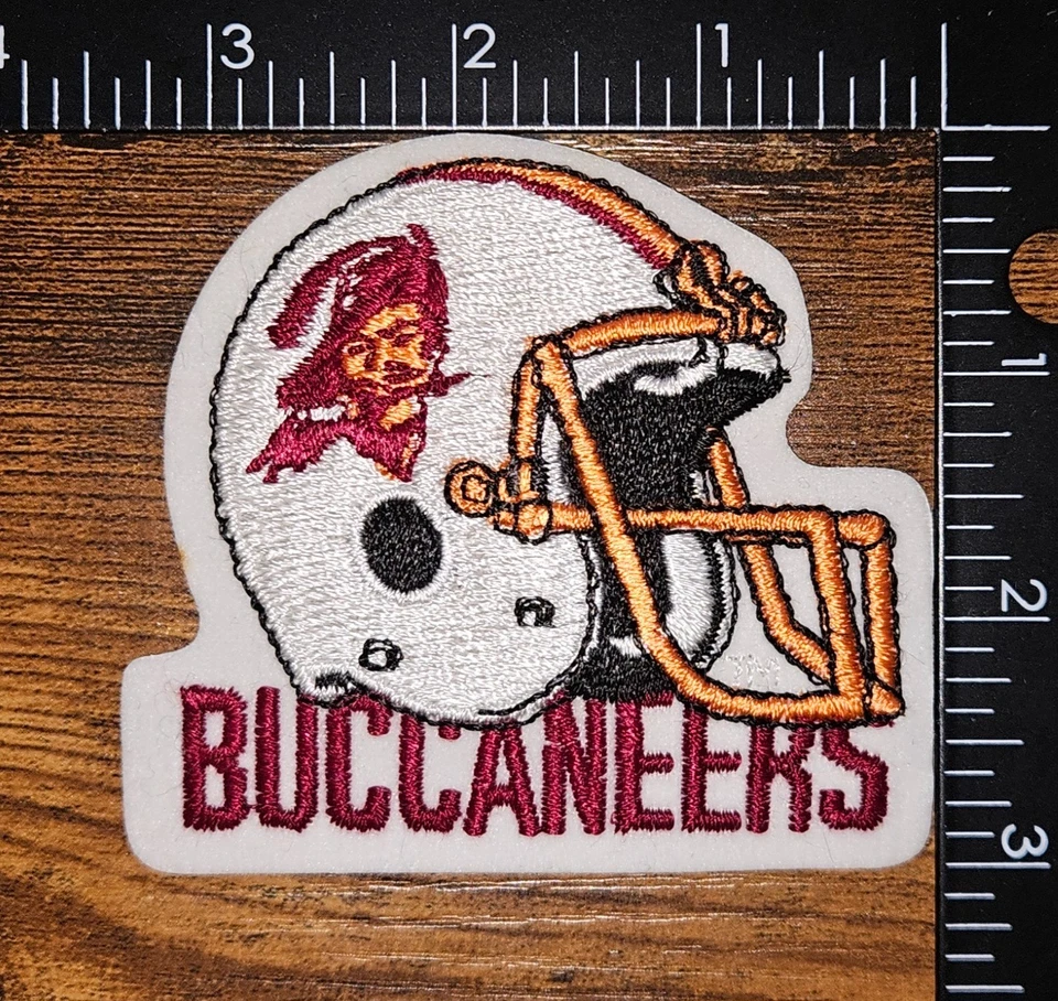 Vintage NFL Football Tampa Bay Buccaneers Team Logo 1980's Helmet Patch