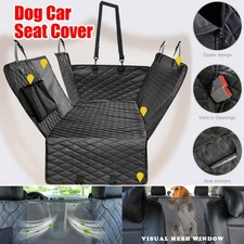 Dog Car Back Seat Cover Waterproof Nonslip Hammock w/ Side Flaps for SUV Truck