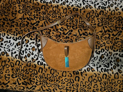 crossbody bag charles and heka bag Cahres Heka Autumn/Winter Suede Half Moon Crossbody Bag Stylish POLO ID  STYLE