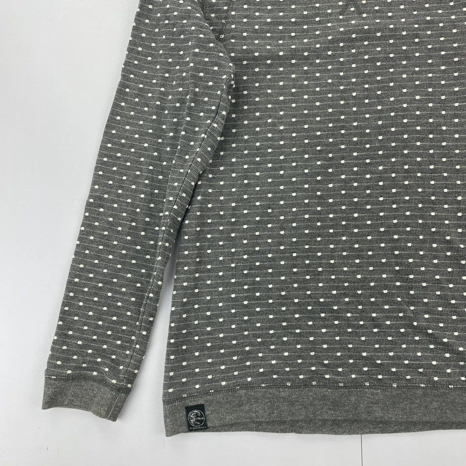 O'NEILL Jumper Grande Gris Para Hombre Cuello Redondo Mezcla de Algodón... - Imagen 2 de 4