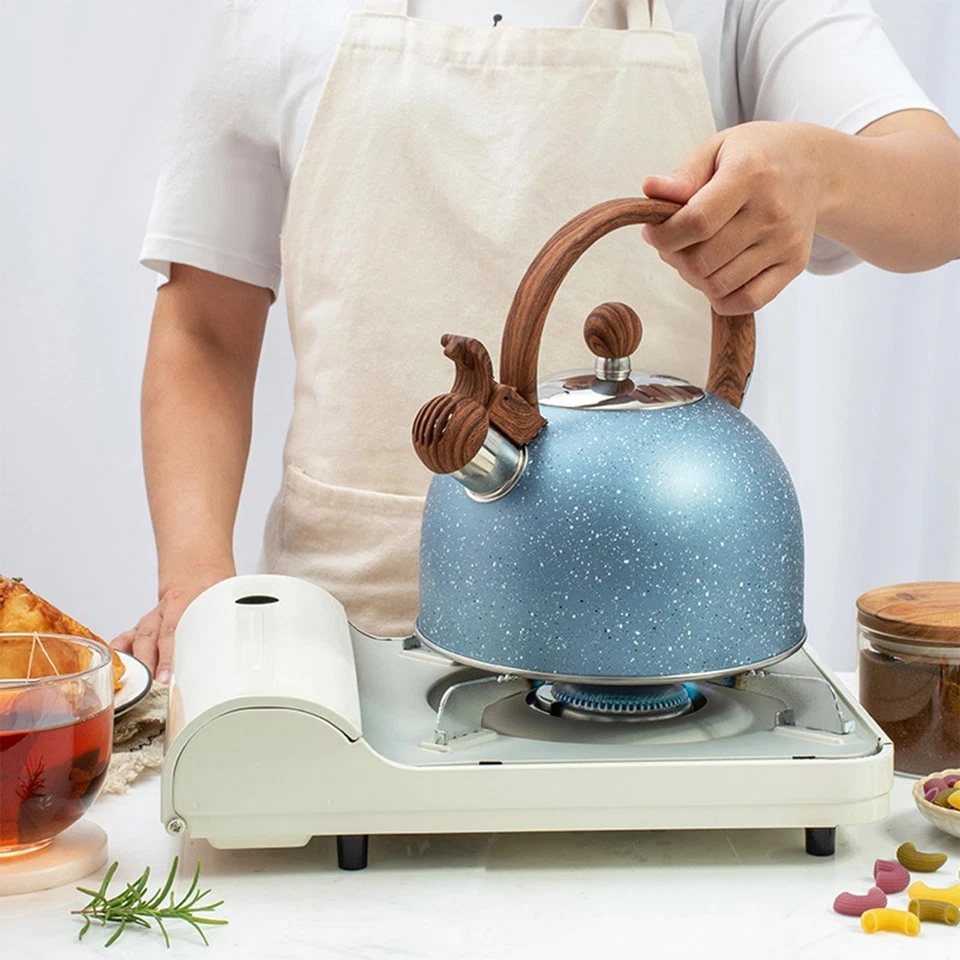 Tea Kettle 2.3 Quart / 2.5 Liter Whistling Teapot for Farmhouse Tea, Coffee, - Image 3 of 4