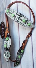 Horse Show Tack Horse Bridle Western Leather Headstall 8281HB
