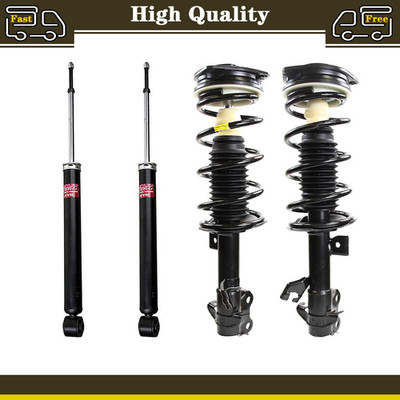 Full Set 2 Front Complete Struts 2 Rear Shocks For 2007 - 2012 Nissan Versa