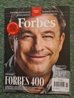 Forbes magazine October/November 2025 Special Issue 44th Annual Forbes 400 New