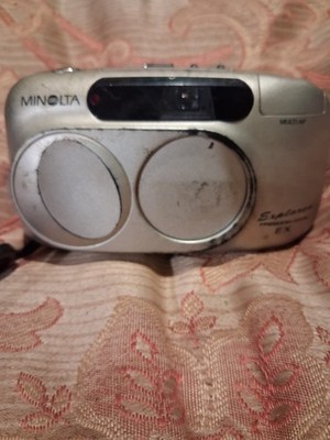Minolta Capios 25 Film Camera 35mm Point & Shoot with Flash Works Great!