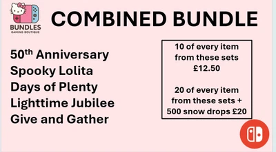 Hello Kitty Island Adventure In-game furniture bundle- New 2025 sets- switch