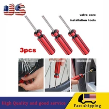 3X CAR AUTO SCREWDRIVER VALVE STEM CORE REMOVER TIRE TUBE INSTALLER REPAIR TOOL