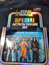 Star Wars The Vintage Collection Luke Skywalker Jedi Destiny Set 3 pack