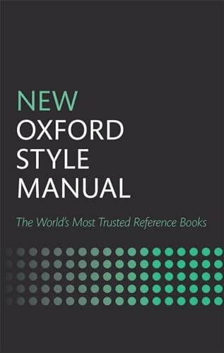 New Oxford Style Manual,Oxford University Press