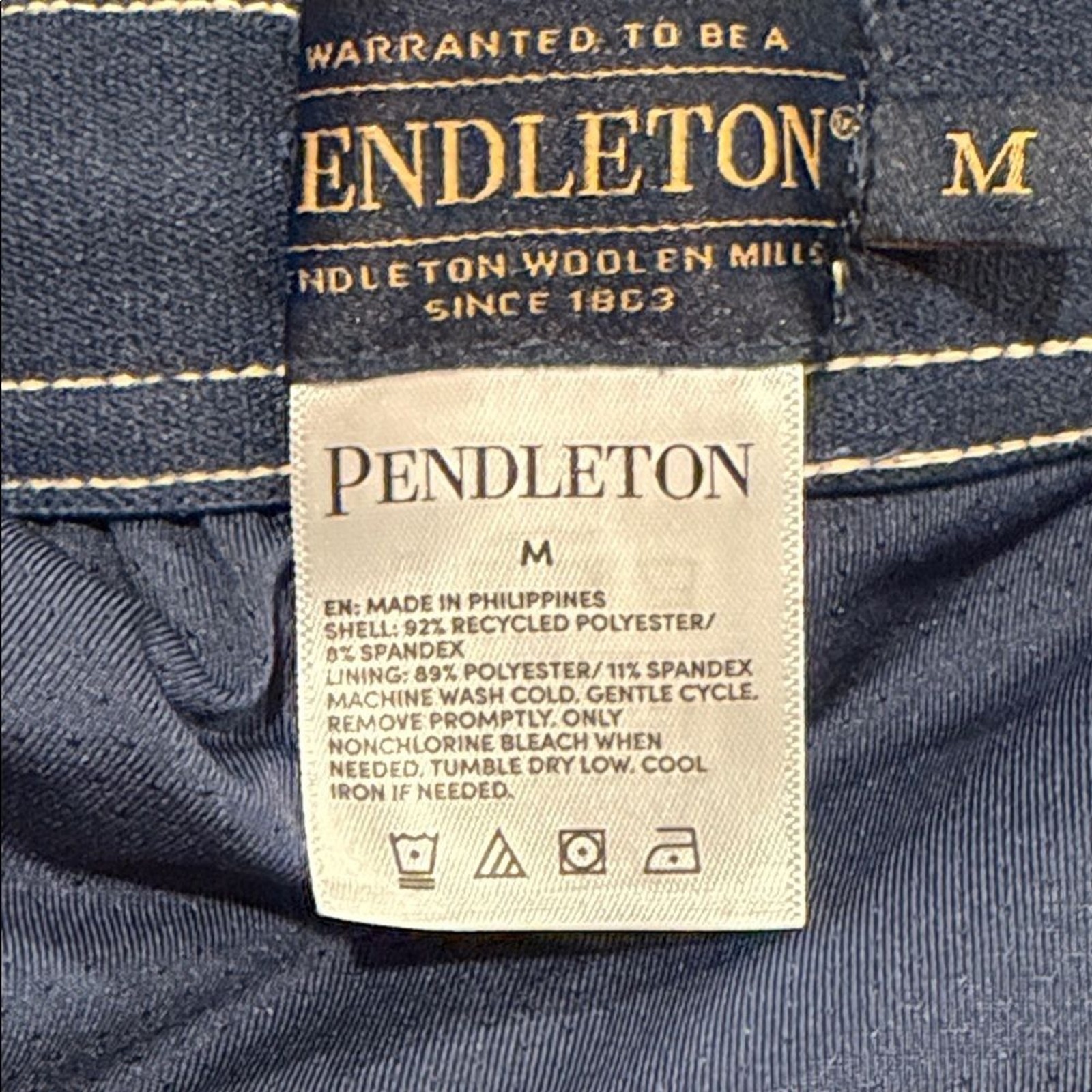 Pendleton shoreside patterned lined shorts medium - image 5