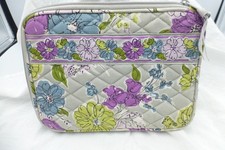 VERA BRADLEY Tablet Case Quilted Floral Green Gray Purple Padded Cover10x7 C5