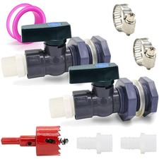 2 St&uuml;ck Regentonne Zapfhahn Set f&uuml;r Aquarien & G&auml;rten - St&auml;rke & Vielseitigkeit
