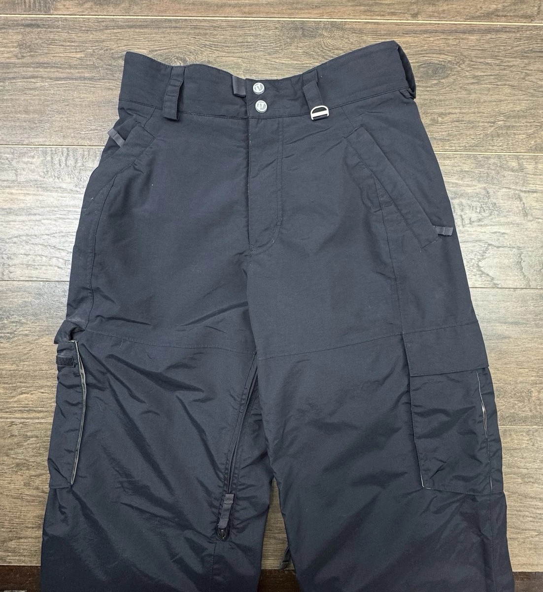 Burton Tactic Snowboard Pants Mens Small Charcoal Gray Cargo Ski