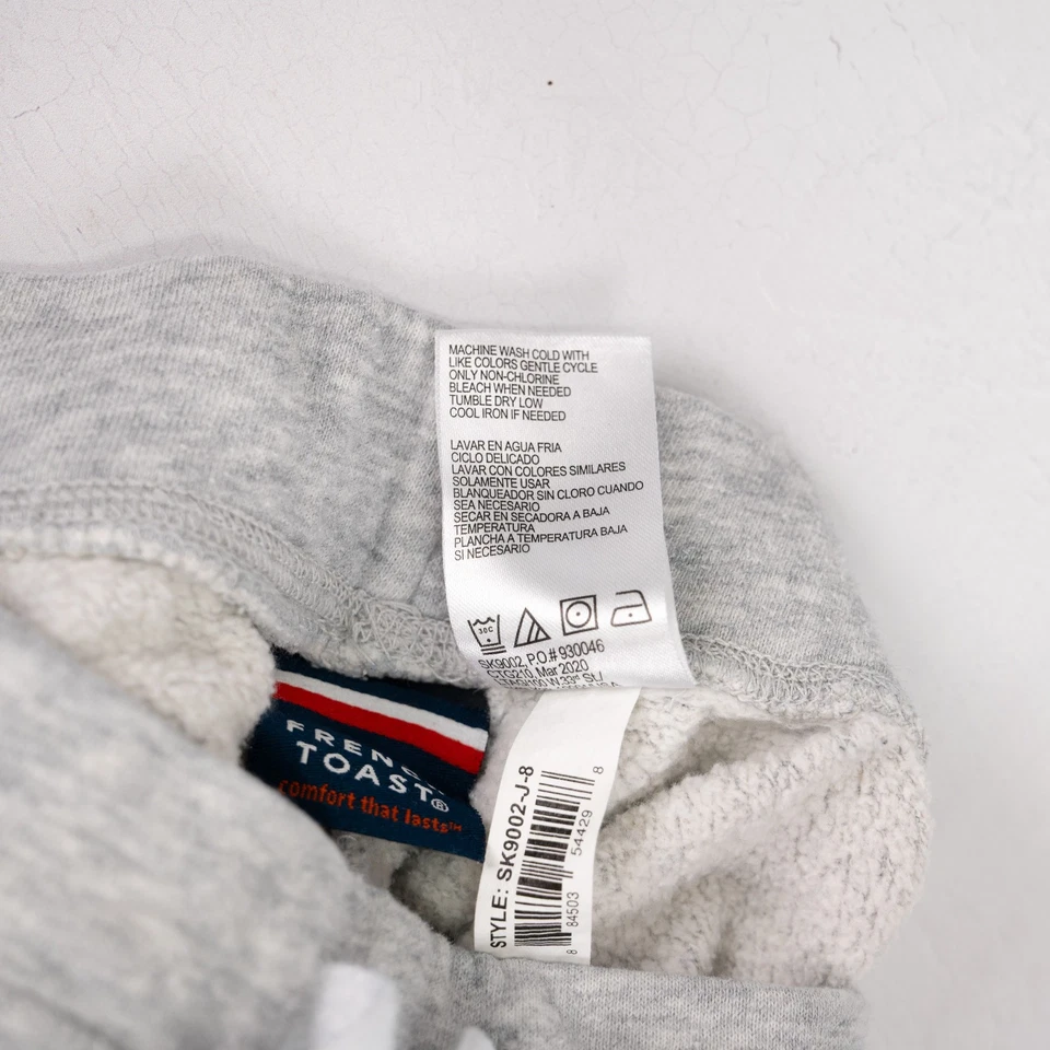 Pantalones deportivos French Toast para niños (paquete de 2) • gris y azul marino • 8 Foto 4 de 4